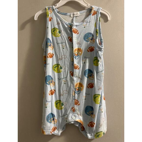 🔴Angel Dear Sleeveless Shortie Romper Football‎ - Picture 1 of 6